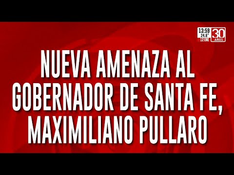 Nuevas amenazas contra Maximiliano Pullaro en Rosario