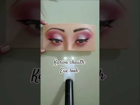 Karwa Chauth Eye Look 💞#karwachauth #ytshorts #eyemakeup #makeup hacks #shortsfeed #viralshort#art