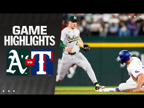 As vs. Rangers Game Highlights (4/9/24) | MLB Highlights