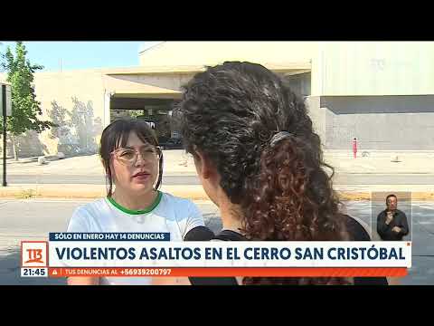 Asaltos en Cerro San Cristóbal: Menores de edad usan armas para robar bicicletas