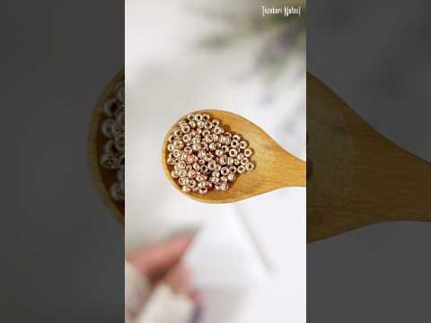 重ね付けに◎ 超簡単シンプルなビーズリング!