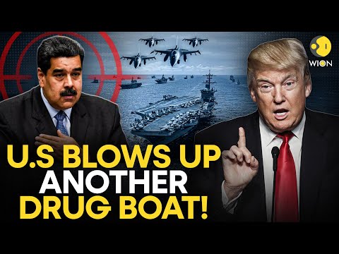 US Attacks Drug Boat LIVE: US BOMBS Another Drug Boat In A Lethal Kinetic Strike |US-Venezuela Clash