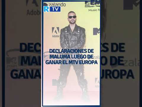 Declaraciones de Maluma luego de ganar el MTV Europa