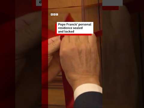 Pope's personal residence sealed after his death. #Pope #PopeFrancis #BBCNews