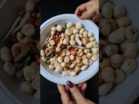 Navratri Special || Chatpata Roasted Makhana Snacks || Healthy Makhana Chaat #shorts