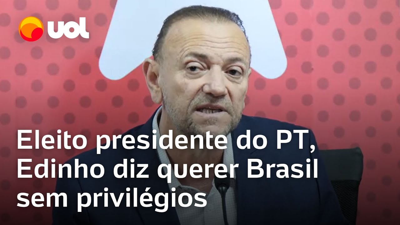 Eleito presidente do PT Edinho Silva agradece Lula e diz querer Brasil sem privilégios