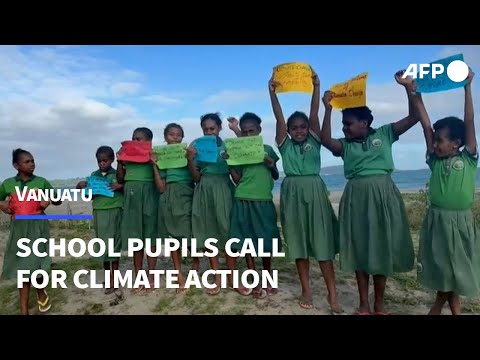 Vanuatu school pupils call for climate action after ICJ ruling | AFP