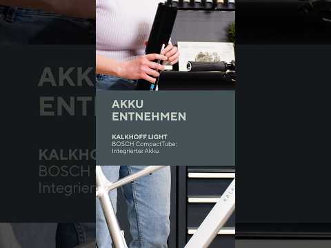 Kalkhoff Light: Akku entnehmen | Bosch CompactTube 400Wh