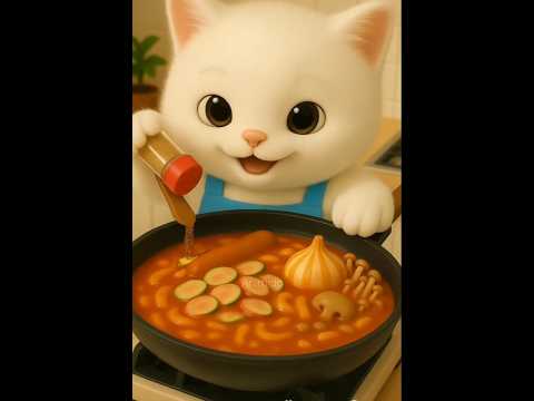 cat cooking seblak😺🤤🍜 #shorts #cookingseblak #seblak #cat #cute #catlovers