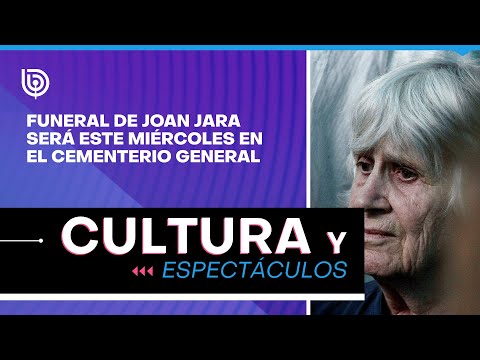 Funeral de Joan Jara será este miércoles en el Cementerio General