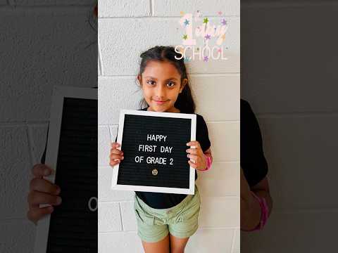#firstdayofschool #grade2 Let’s spring into a great school year 🥳📚 #pickering #canada #toronto