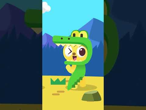 악어가족이 나타났다!🐊🎵 #악어송 #미니팡 #율동동요