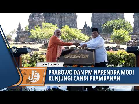 PRESIDEN PRABOWO SUBIANTO DAN PM NARENDRA MODI MELAKUKAN KUNJUNGAN BERSAMA KE CANDI PRAMBANAN