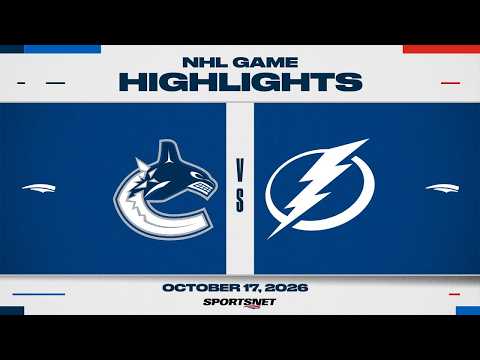 NHL Highlights | Canucks vs. Lightning - October 17, 2026
