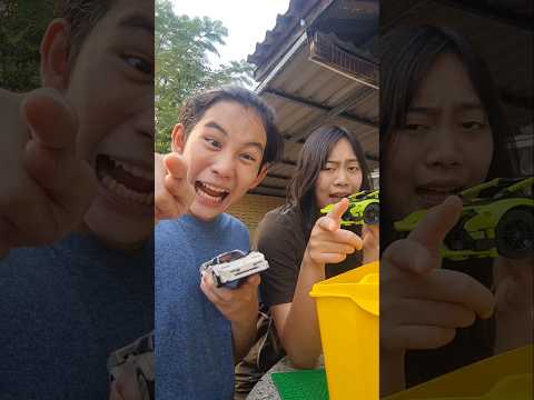 Cute Girl n Cool Bro with Car LEGO😂‼️ | JJaiPan #Shorts