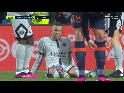 Ligue 1 : Kylian Mbappé sort blessé à Montpellier, à 13 jours de PSG-Bayern en Ligue des champions