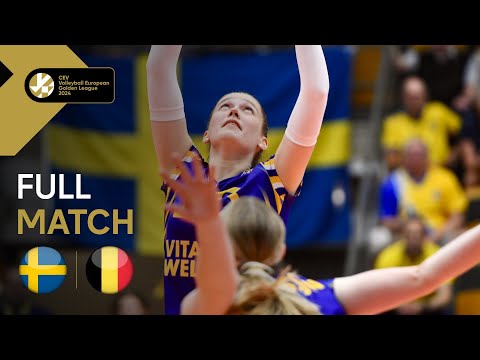 Full Match | Sweden vs. Belgium - CEV Volleyball European Golden League 2024