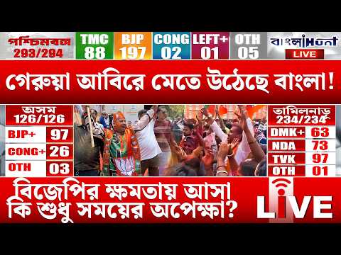 WB #electionresults2026 | গেরুয়া আবিরে মেতে উঠেছে বাংলা! BJPর ক্ষমতায় আসা কি শুধু সময়ের অপেক্ষা?