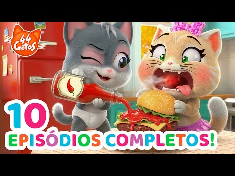 44 Gatos | 1 HORA con el travieso gatito Baby Pie 🍼 | Episodios completos