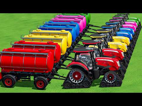 Land of Tractors! McCORMICK Tractors TRANSPORT BATTLE WITH TANKERS & DEEP MUD! Farming Simulator 22