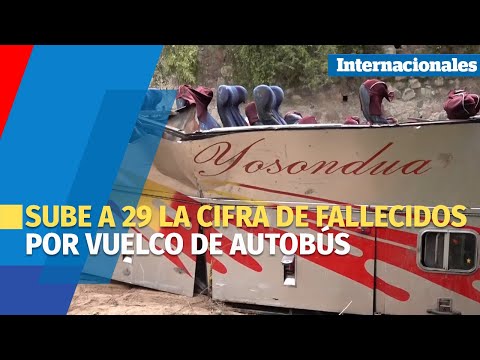 La cifra de fallecidos por vuelco de autobús en estado mexicano de Oaxaca sube a 29
