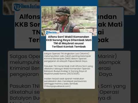 KONTAK TEMBAK! Wakil Komandan KKB Sorong Raya Alfons Sorri Ditembak Mati Satgas TNI AL di Maybrat