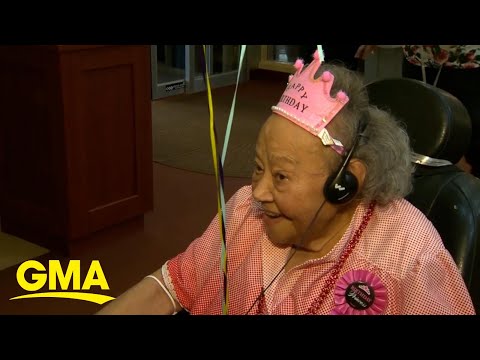 Watch this former nurse celebrate her 106th birthday