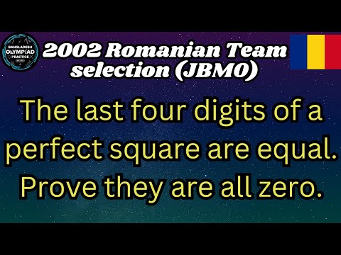 🛑803. 2002 Romanian Team Selection Test || Junior Balkan Mathematical Olympiad || BDMO