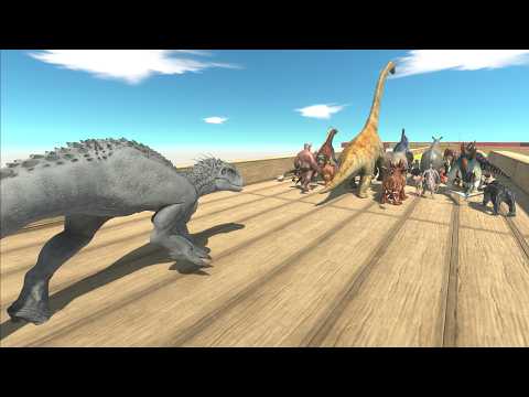Escape from Indominus Rex NEW - Animal Revolt Battle Simulator