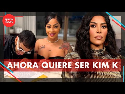 Esposa de Anuel AA, Yailin, es criticada por querer copiarse de Kim Kardashian con su nuevo look