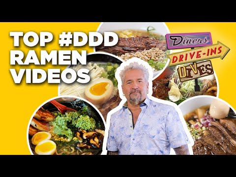 Top #DDD RAMEN Videos with Guy Fieri ๐ | Diners, Drive-Ins and Dives | Food Network