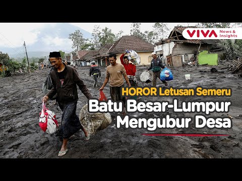 Desa Porak-poranda! Momen Warga Pulang Pasca Letusan Gunung Semeru