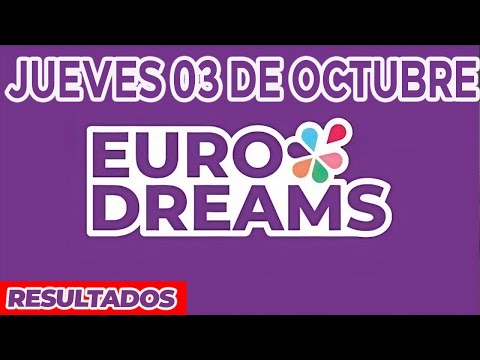 Resultado del sorteo Eurodreams del Jueves 3 de Octubre del 2024.