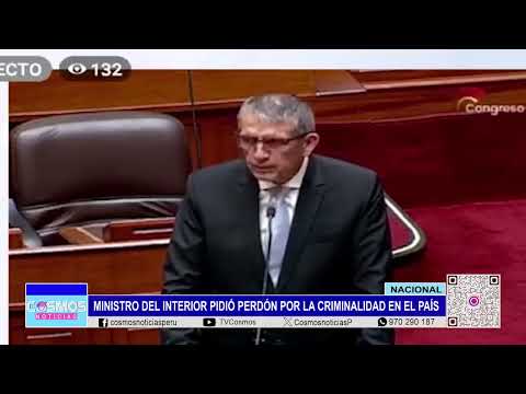 Perú: Ministro del Interior pidió perdón por la criminalidad en el país.