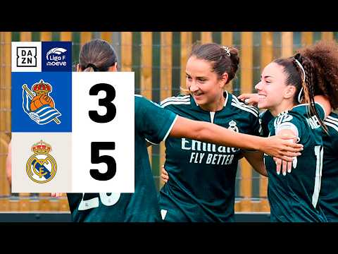 Real Sociedad vs Real Madrid CF (3-5) | Resumen y goles | Highlights Liga F