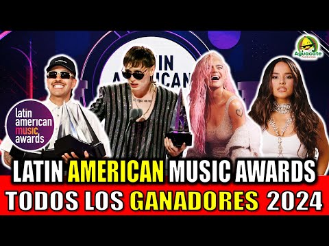 Ganadores de los Latin American Music Awards 2024 lista completa de los ganadores del Latin AMA 2024