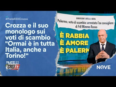 Crozza e il suo monologo sui voti di scambio "Ormai è in tutta Italia, anche a Torino!"