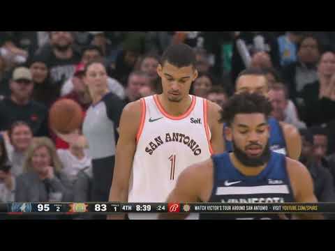 ملخص مباراة مينيسوتا تمبرولفز وسان أنطونيو سبيرز 117 - 110 | دوري كرة السلة الأميركي