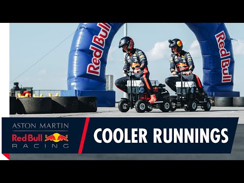 Max Verstappen and Alex Albon ride motorised coolers down under with Aussie legend Scotty James