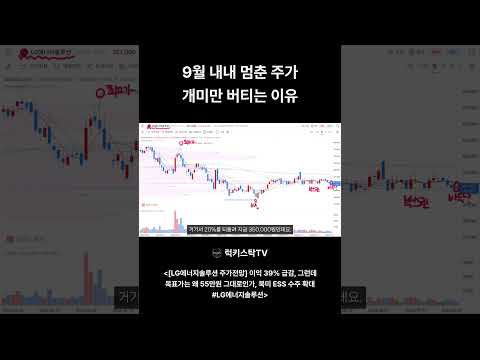 LG엔솔 거래량 말랐다, 이익 39% 줄었는데 목표가 55만원? #LG에너지솔루션 #shorts