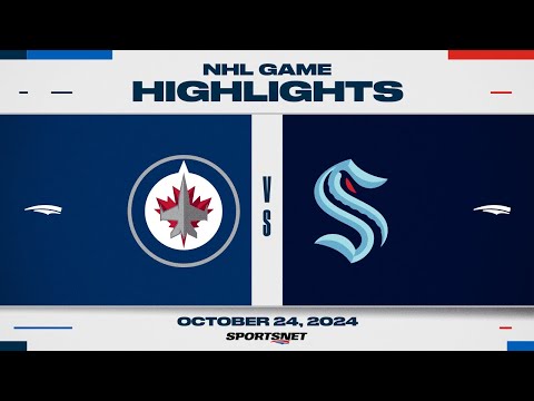 NHL Highlights | Jets vs. Kraken - October 24, 2024