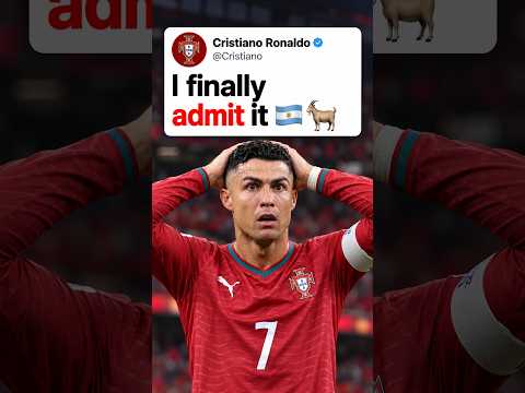 Ronaldo just finally admitted that he <strong>is</strong> not on the <strong>same</strong> level as Messi