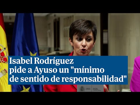 Isabel Rodríguez pide a Ayuso un mínimo de sentido de responsabilidad en materia de vivienda