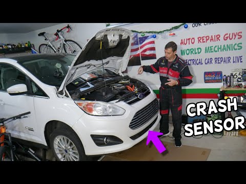 FORD C-MAX FRONT CRASH AIRBAG IMPACT SENSOR LOCATION REPLACEMENT EXPLAINED