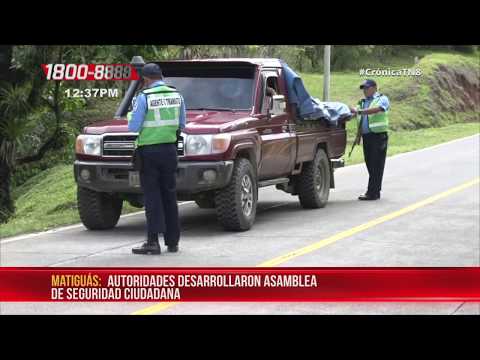 Autoridades desarrollaron asamblea de seguridad ciudadana en Matiguás - Nicaragua