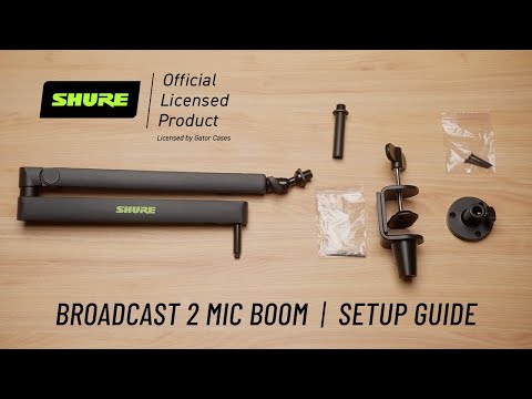 Shure Broadcast Boom 2 Quick Start Guide 🏃🎙️