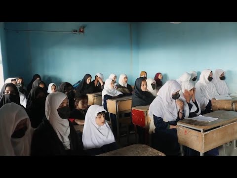 Afghan girls take private classes to keep learning after school ban