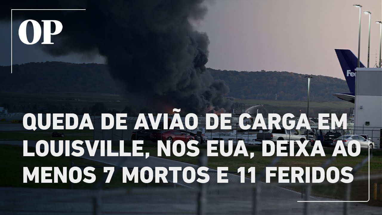 Queda de avião de carga em aeroporto de Lousville nos EUA deixa ao menos 7 mortos e 11 feridos TV Online Queda de avião de carga em aeroporto de Lousville nos EUA deixa ao menos 7 mortos e 11 feridos