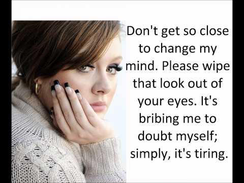 Adele - First love lyrics