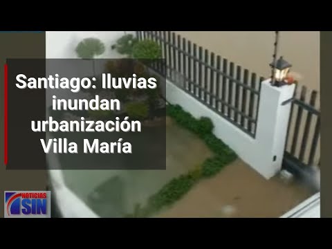 Santiago: lluvias inundan Urbanización Villa María